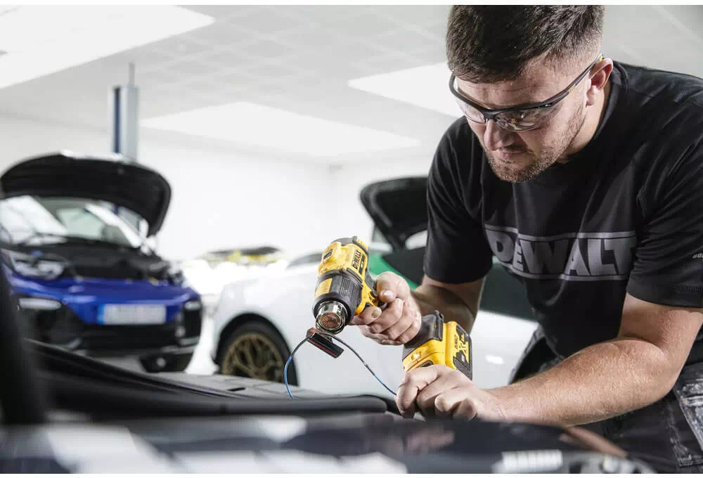 Аккумуляторный промышленный фен DeWALT DCE530N : 18 В, 290°С/530°С, 190 л/мин, без АКБ Киев - изображение 8