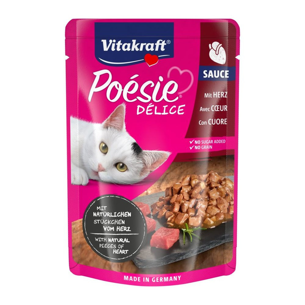 Влажный корм Vitakraft Poésie Délice для кошек, сердца в соусе, 85 г Винница - изображение 1