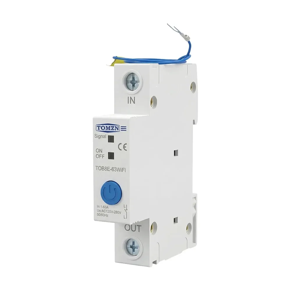 Розумний автоматичний вимикач з Wi-Fi (eWeLink) TOMZN TOB8E-63 63A (51-00110) Київ - фото 8