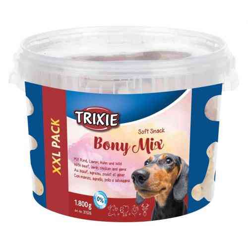 Лакомство Trixie Soft Snack Bony Mix XXL для собак ассорти ведро пластик 1800 г Киев