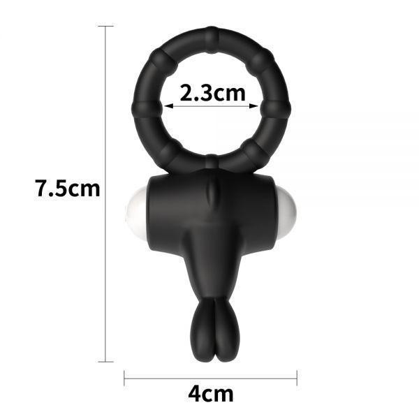 Эрекционное виброкольцо Power Clit Cockring, Black Sex Aura Киев - изображение 6