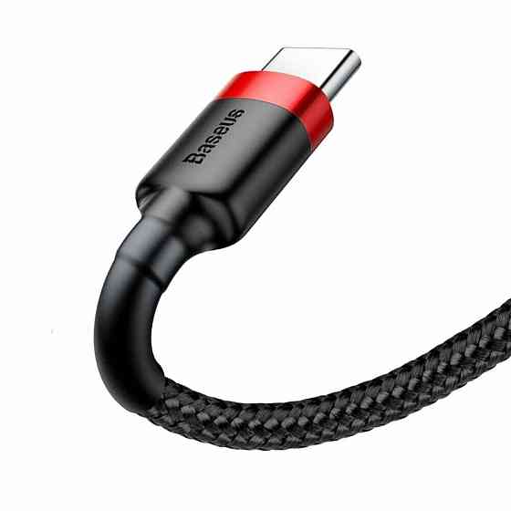 Кабель Baseus Cafule Cable USB For Type-C 3A 2m Red+Black Київ