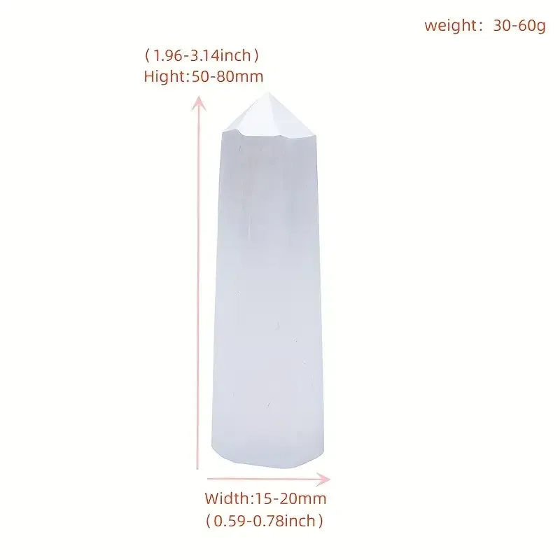 Обеліск із селеніту 7 см – мінерал для енергетичної гармонії Київ - фото 5