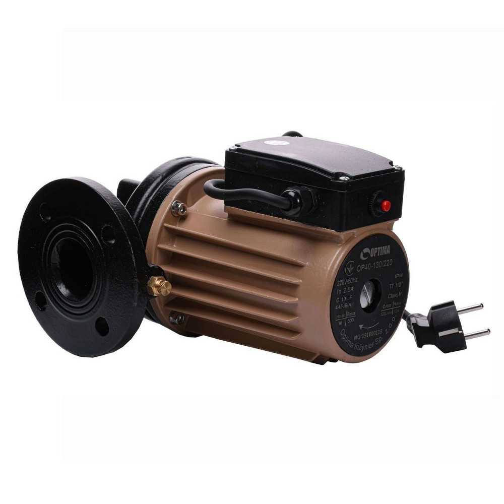 Насос циркуляционный фланцевый Optima OP40-130 220мм + кабель с вилкой! (000013634) Киев - изображение 3