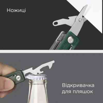 Мультитул NexTool Multi Functional Knife зелений (NE20098) Винница