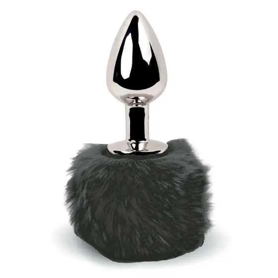 Анальна пробка FeelzToys - Bunny Tails Butt Plug Black Львів