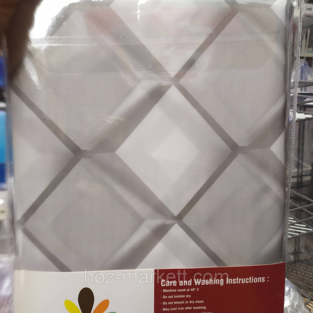 Штора для душу тканинна міра Van 180 х 200 см сіра Харків - фото 2