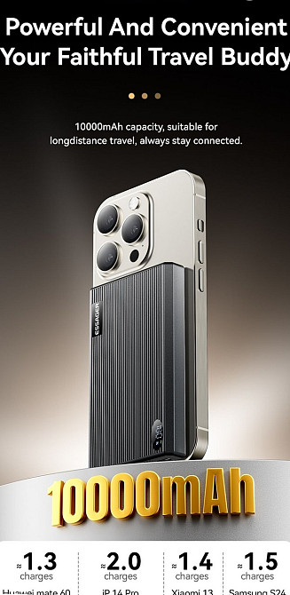 Повербанк Essager MagSafe 20W/Вт 10000 mAh/мАгод wireless безпровідний. Харків - фото 4