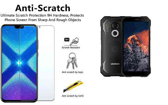 Защитное стекло NeoGlass для Doogee S61, S61 Pro – ультрапрозрачное и устойчивое Киев