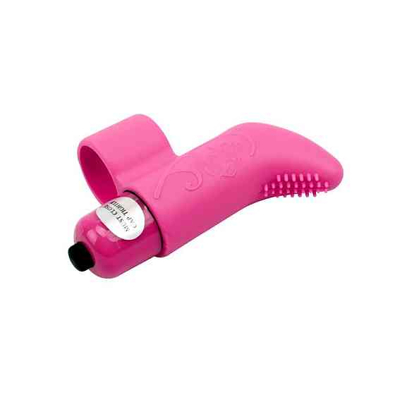 Вибратор для клитора на палец Chisa Mis Sweet Finger Vibe с рельефом, розовый Sex Aura Киев