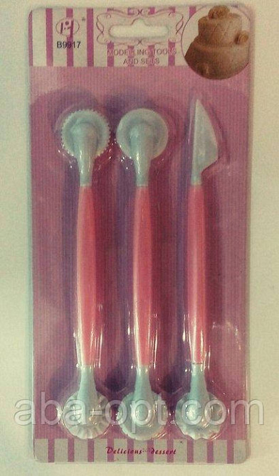 Ножі пластикові для мастики (набір 3 шт) Одеса - фото 1