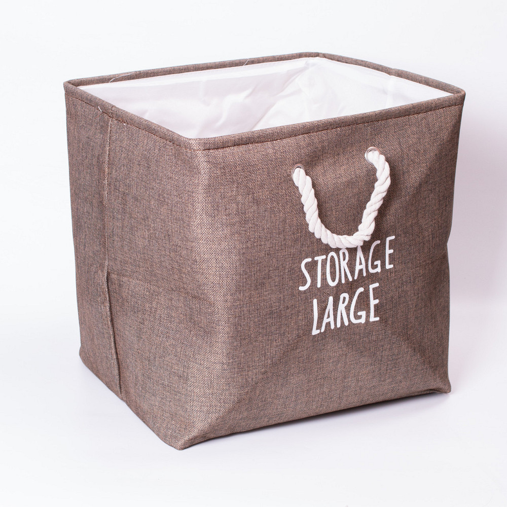 Кошик для білизни 40×33×36 (см) м'який 47 (л) Коричневий HP-41-1 Коломия - фото 4