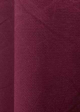 Комплект коротких штор VR-Textil Лен Саванна № 571ш Бордовый 130х170 см 2 шт (35-0354) Киев