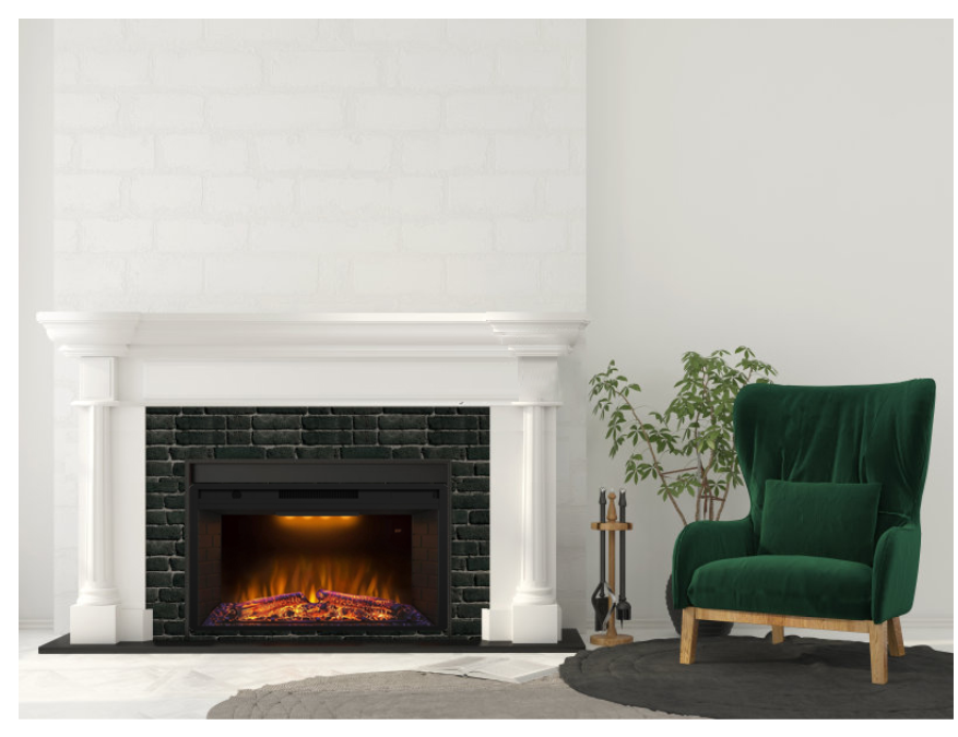 Електрокамін Royal Goodfire 33 LED з декоративною LED-імітацією полумʼя та функцією обігріву Київ - фото 12