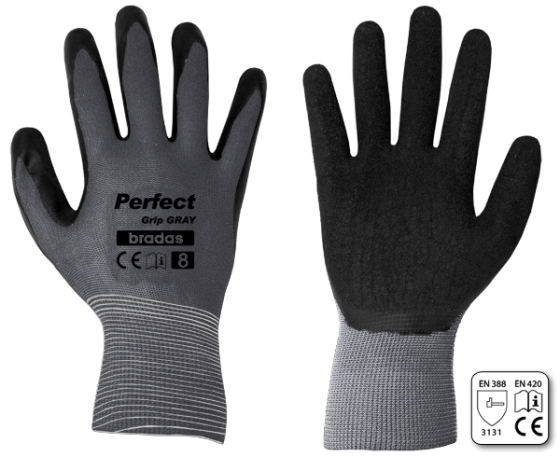 Рукавички захисні PERFECT GRIP GRAY латекс, розмір 10, RWPGGY10 Київ