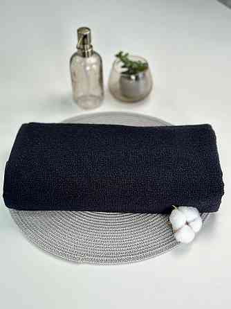 Полотенце однотонное Ideal Textile 50х90 см 400 г/м2 (56860914) чорний Черновцы