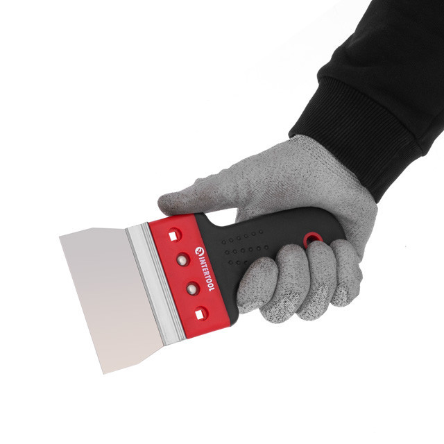 Шпатель з нержавіючої сталі, 100 мм, професійний INTERTOOL KT-2670 Київ - фото 10