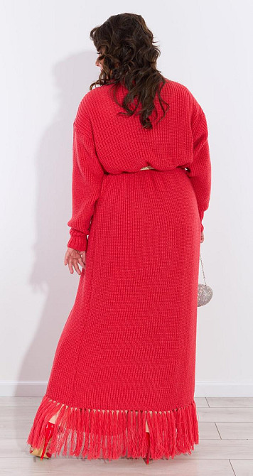 Подовжений кардиган із бахромою (48-54) Київ - фото 2