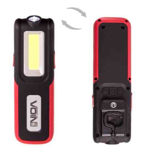 Переносной фонарь VOIN VL-109 с 5W COB и 3W XPE, Power Bank 2000mAh, магнитный держатель, индикатор заряда Харьков