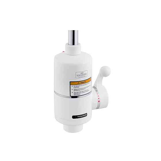 Кухонний кран з електронагрівом Kroner KRM Volt - CW190RFA гнучкий вилив Київ