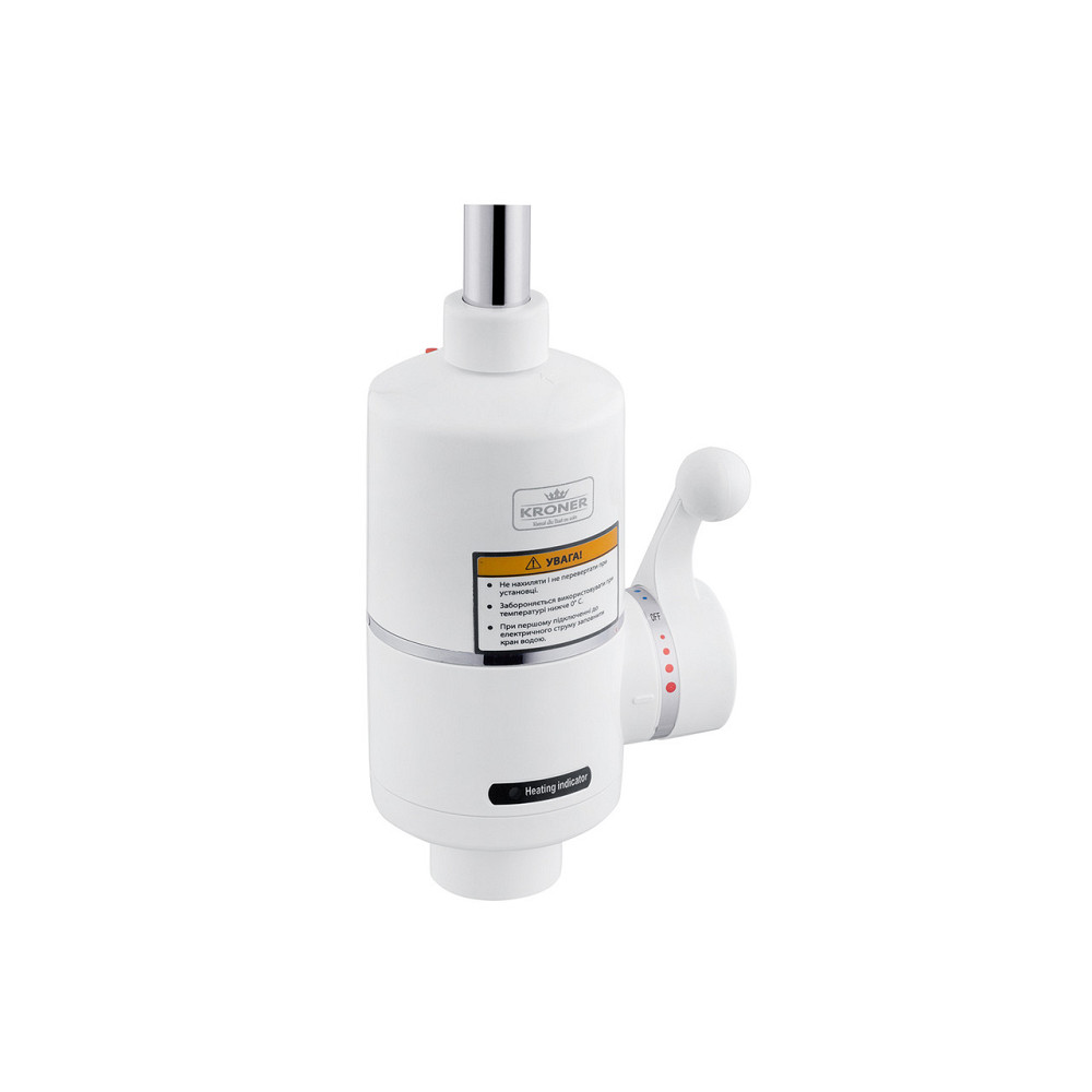 Кухонний кран з електронагрівом Kroner KRM Volt - CW190RFA гнучкий вилив Київ - фото 3