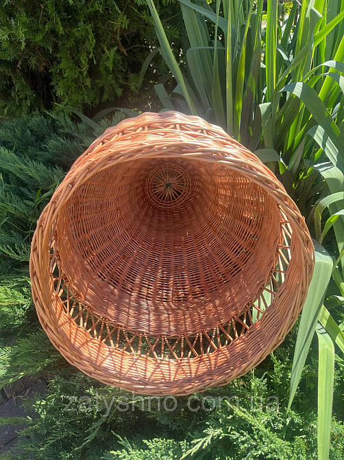 Люстра плетеная кофейная из лозы Киев - изображение 5