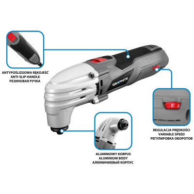 Гравер Graphite 250W, 15000-21000об/мин, кейс (59G023) Винница - изображение 10