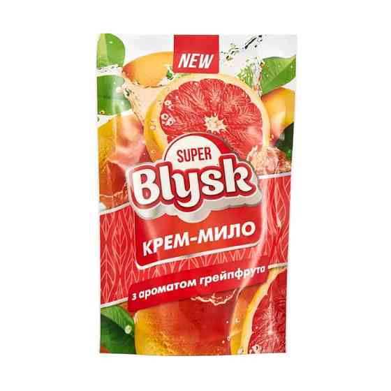 Крем-мыло жидкое Super Blysk Грейпфрут дой-пак, 460мл Львов