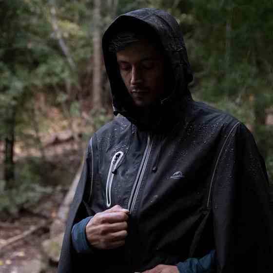 Плащ-дощовик Naturehike NH21FS038, розмір L, чорний Київ
