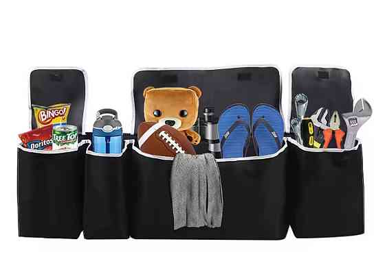 Универсальный автомобильный органайзер сумка для хранения 90 на 25 см черный Киев