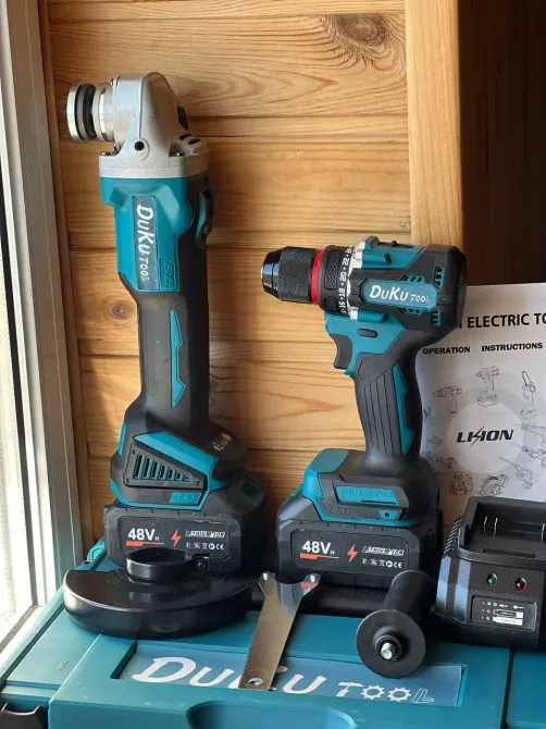 Бесщеточный комплект 2 в 1 ударный шуруповерт DTW 488 и болгарка DGA506 PRO Коломия - фото 4