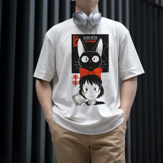 Футболка для підлітка хлопчика з принтом Kiki'140 Delivery 140ervice WE Розмір 160 Anime10979 Дніпро