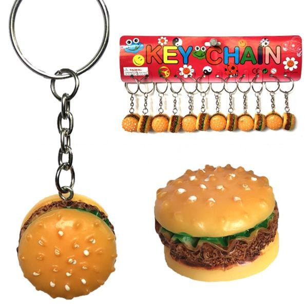 Брелоки для ключів прикольний Бургер 12 шт. Київ - фото 1