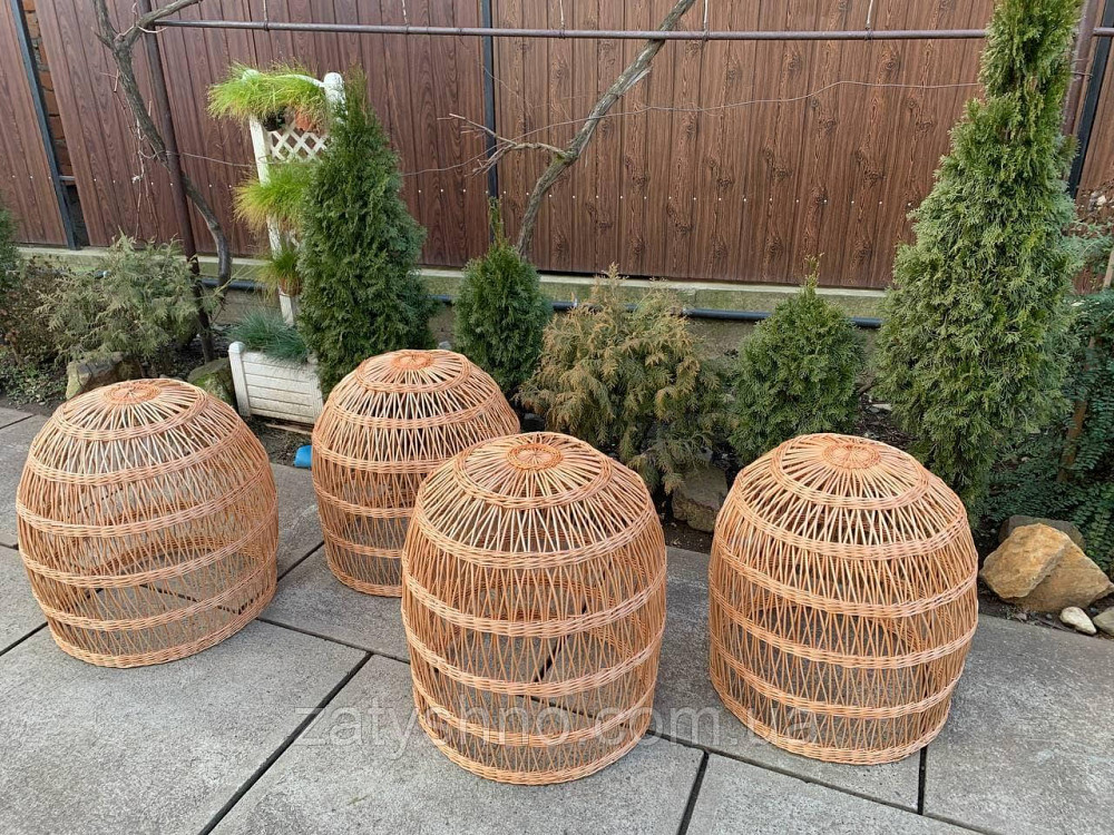 Плетеная люстра в виде большого шара Киев - изображение 3