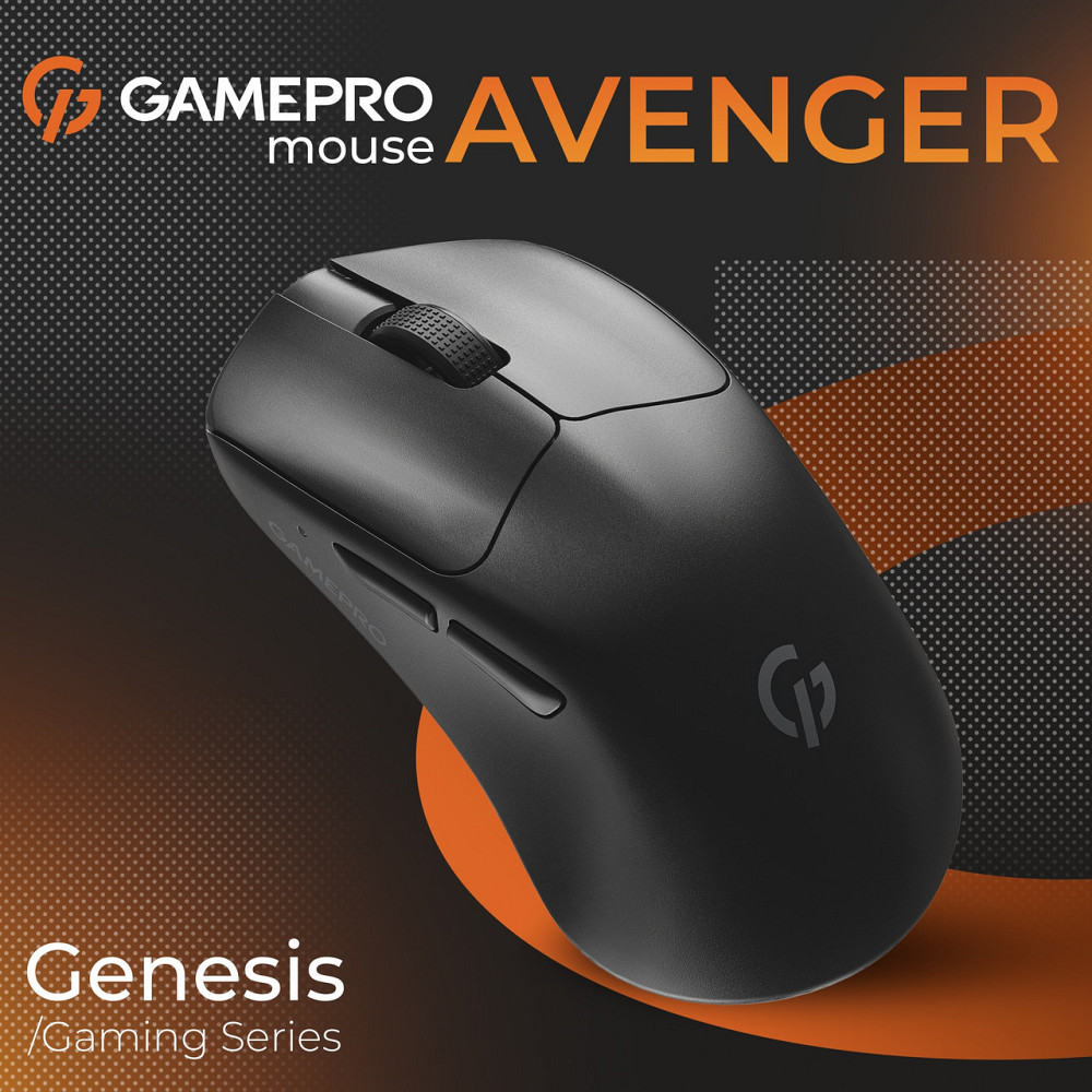Миша бездротова GamePro Genesis Avenger Black (GM096B) ( Чорний ) Харків - фото 5