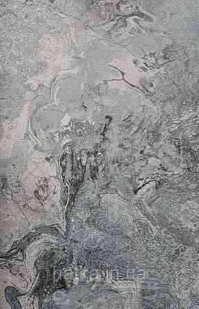 Шпалери вінілові на флізеліні гарячого тиснення DU&KA 1.06х10 вензель основа під штукатурку сірі коричневі Київ