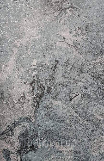 Шпалери вінілові на флізеліні гарячого тиснення DU&KA 1.06х10 вензель основа під штукатурку сірі коричневі Київ - фото 1