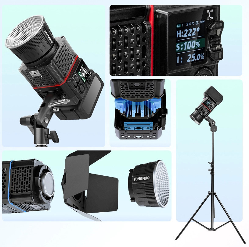 Постійне світло RGB 150Вт 2000-10000К комплект Yongnuo YN150 Ultra RGB Kit Київ - фото 9