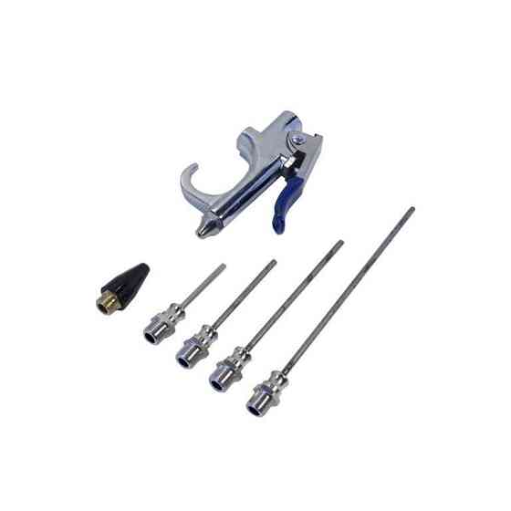 Пистолет обдувочний с комплектом сопел 6пр.. (+ 50,70,100,145mm сопла 28мм, 6.3Bar), в блістері Одеса