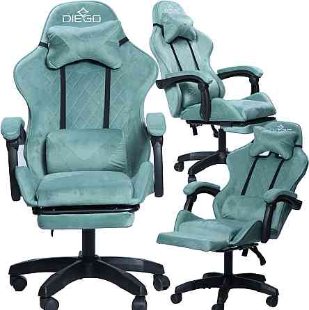 Крісло геймерське DIEGO ALCANTARA Sage green Київ