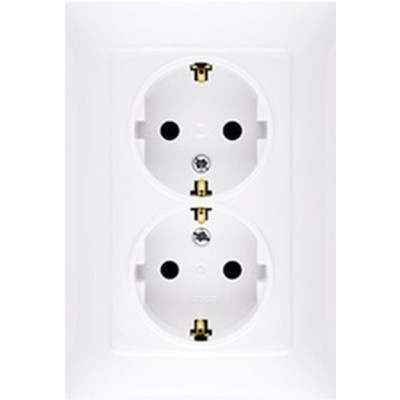 Розетка Simon SCHUKO, біла (CGSZ2/11) Вінниця - фото 1