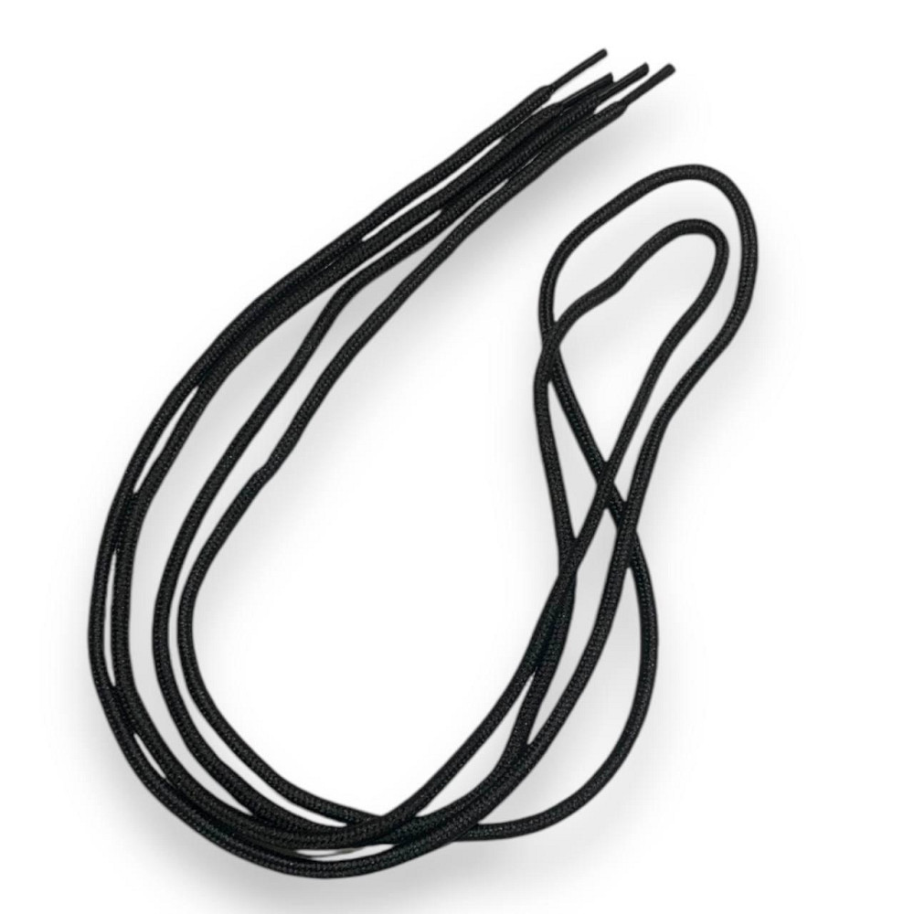 Шнурок взуттєвий міцний чорний круглої форми120 см 2шт Харків - фото 2