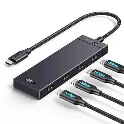 Концентратор Ugreen USB-C to 4xUSB-C 3.2 Gen2 10Gbps CM806 black (35584) Вінниця