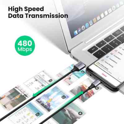 Дата кабель USB 2.0 AM to Micro 5P 0.5m 2A US290 black Ugreen (60145) Винница