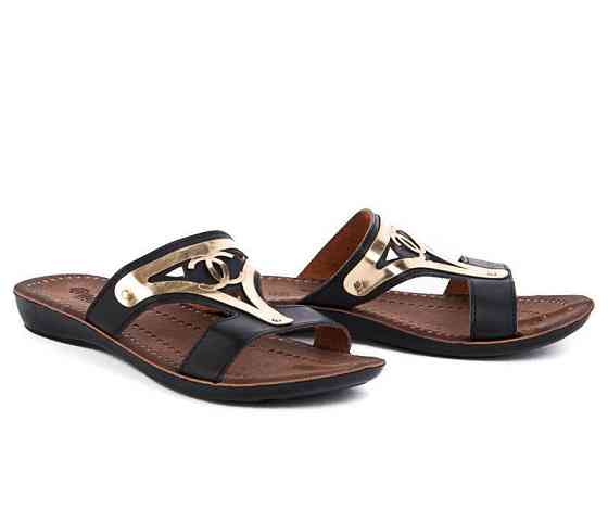 Женские Тапочки Шлёпанцы Сланцы Чёрные (размеры: 36,37,38) Днепр