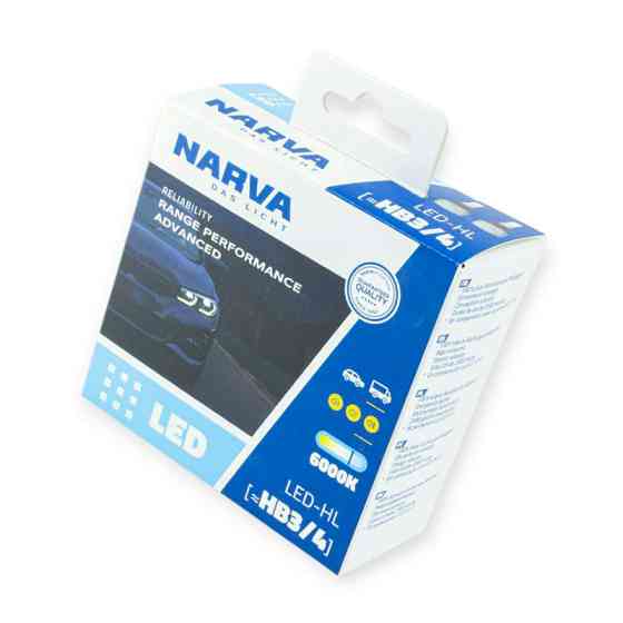 Автолампа HB3, HB4 12V-24V RPA 6500K 19W NARVA LED Мукачево