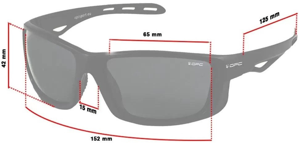 Сонцезахисні Окуляри з поляризацією + чохол OPC "Pro Sport Everest Blk" (Mat Red Smoke Revo) Нововолинськ - фото 7