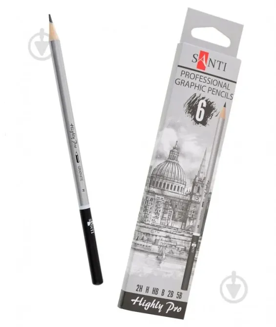 Набір чорнографітних олівців 