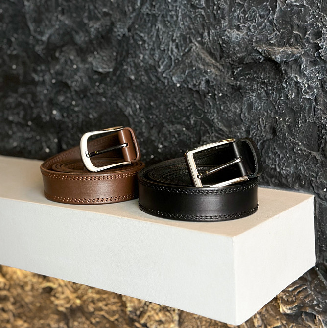 Мужской кожаный ремень Киев - изображение 2