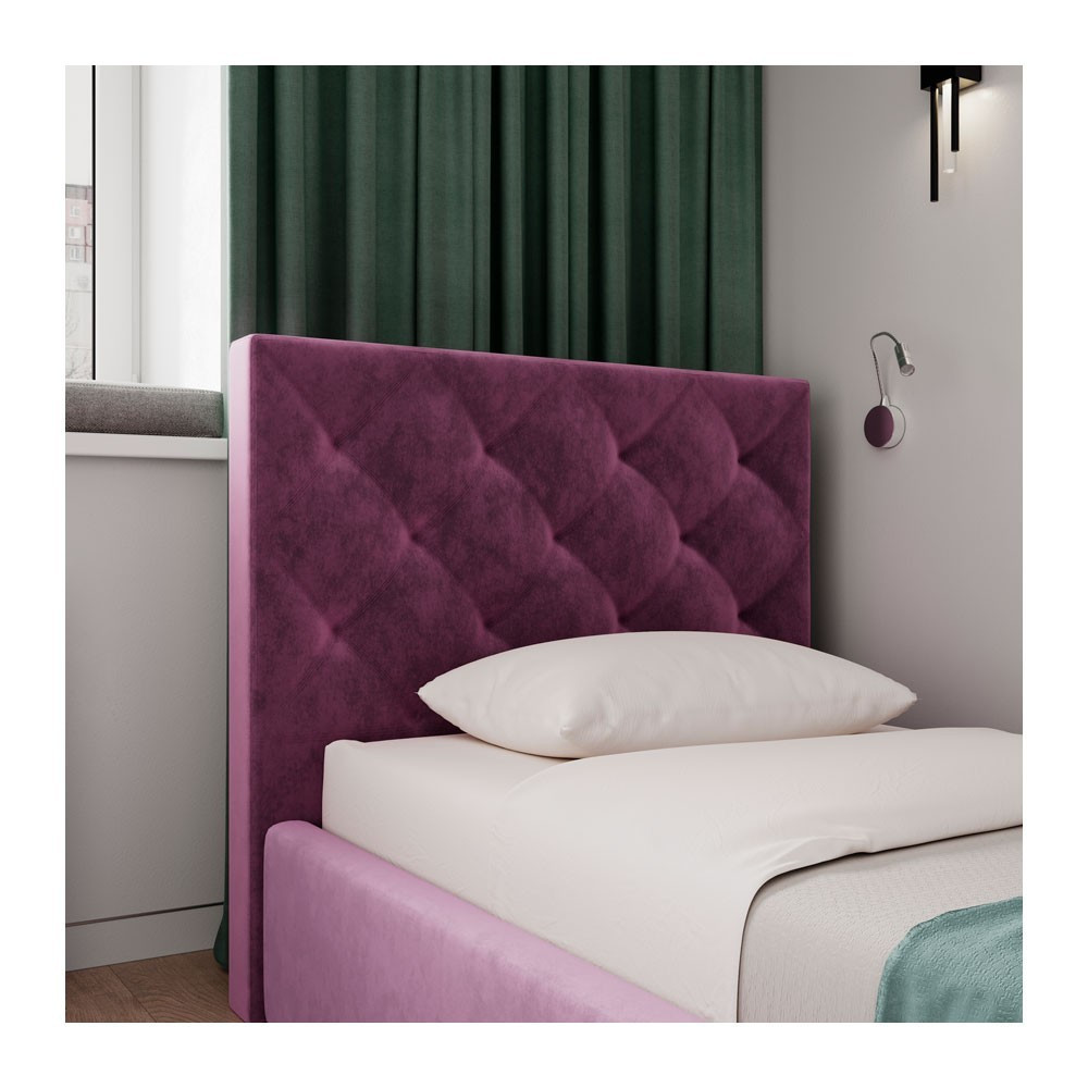 Ліжко BristolDesign Misty DK Violet VIP з додатковою металевою цільнозварною рамою 90x190 фіолетовий Київ - фото 4
